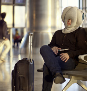 Ostrich Pillow: airport sleeper