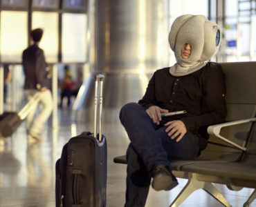 Ostrich Pillow: airport sleeper