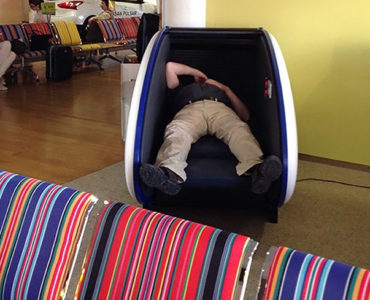 Tallinn Airport: sleep pod airport sleeper