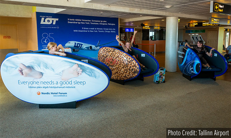 Tallinn Airport: sleep pods