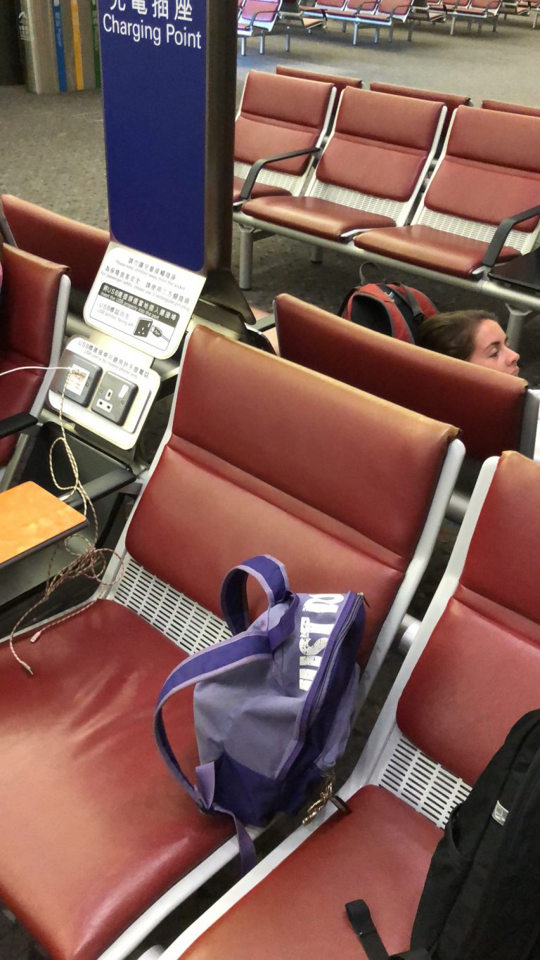 Sleeping in Hong Kong Airport Sleeping in Airports