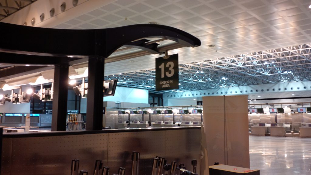 Sleeping in Milan Malpensa Airport