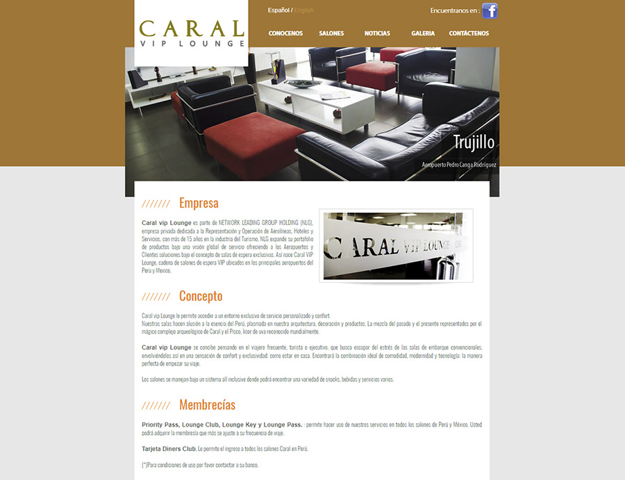 caral vip lounges