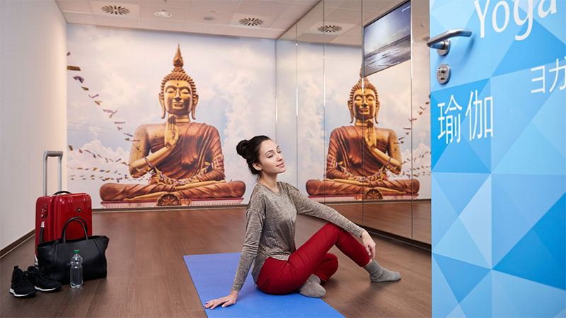 Frankfurt Airport Yoga Room