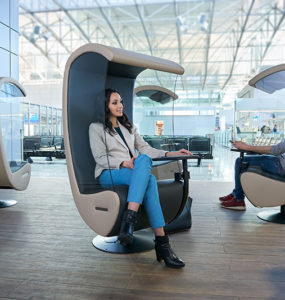 Frankfurt Airport silent chairs