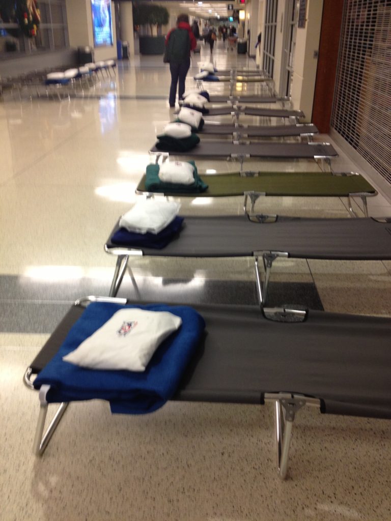 Chicago Midway Airport Cots