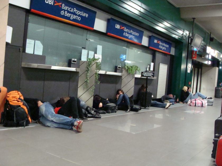 Bergamo Airport sleepers