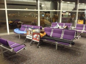 Hong Kong Airport sleepers