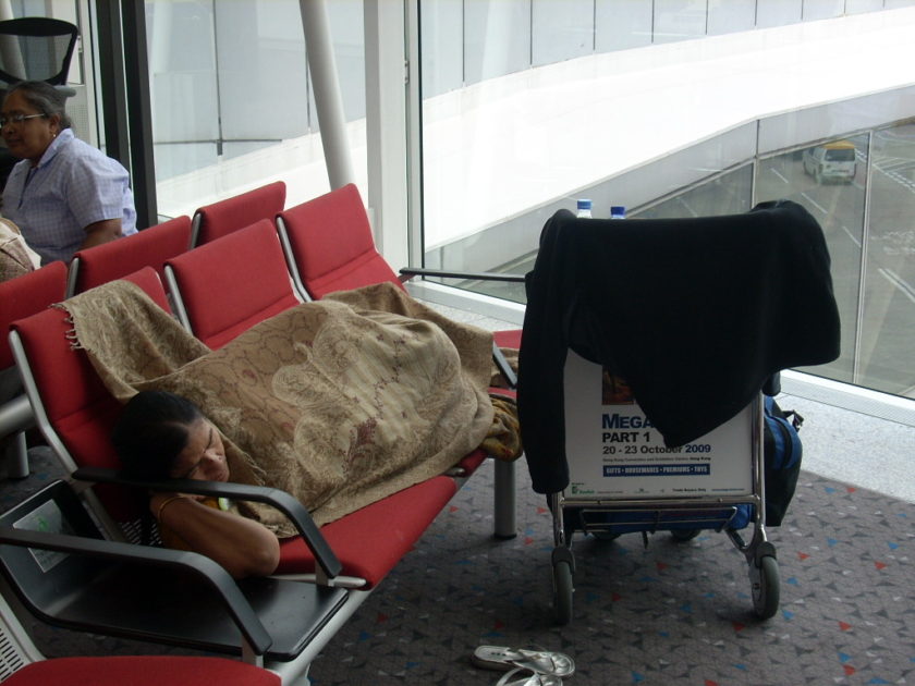 Hong Kong Airport sleeper