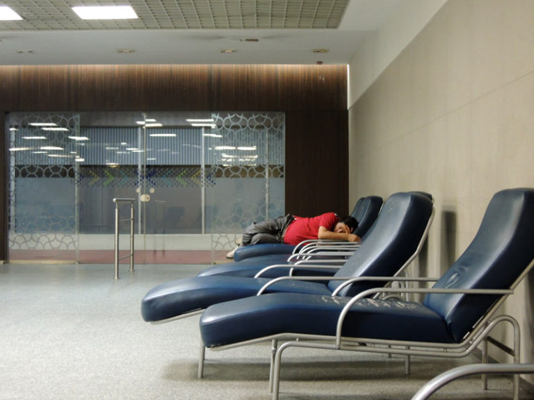 Sleeping in Mumbai Airport Sleeping in Airports