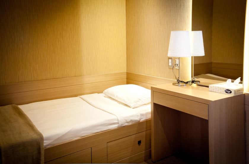 Plaza Premium Lounge International Departures Vancouver Airport bed