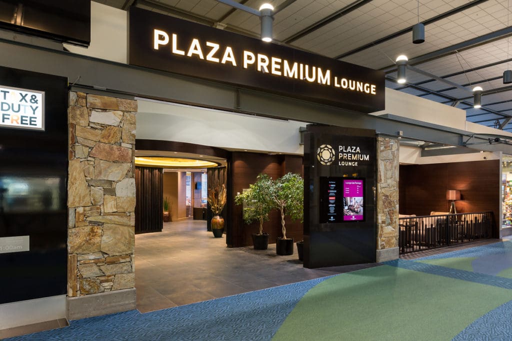 Plaza Premium Lounge International Departures Vancouver Airport entrance