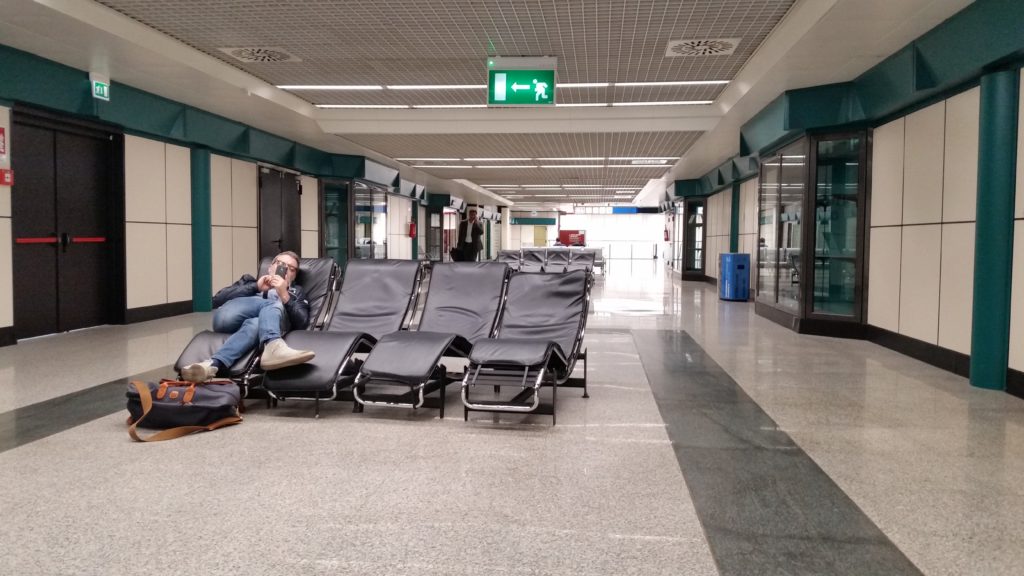 Rome Fiumicino Airport rest zone