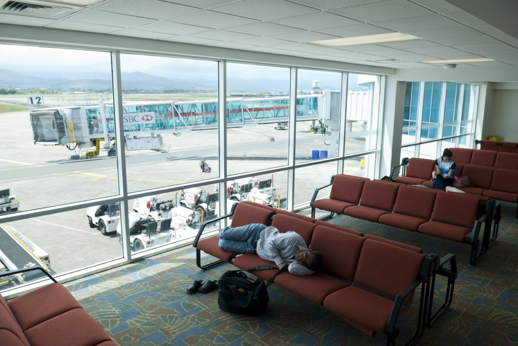 Sleeping in Panama City Airport