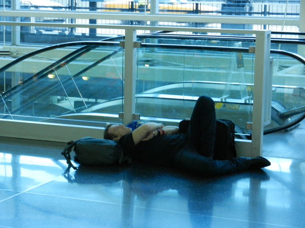 Sleeping in JFK Airport