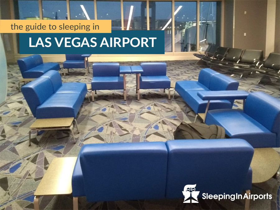 sleeping in Las Vegas Airport