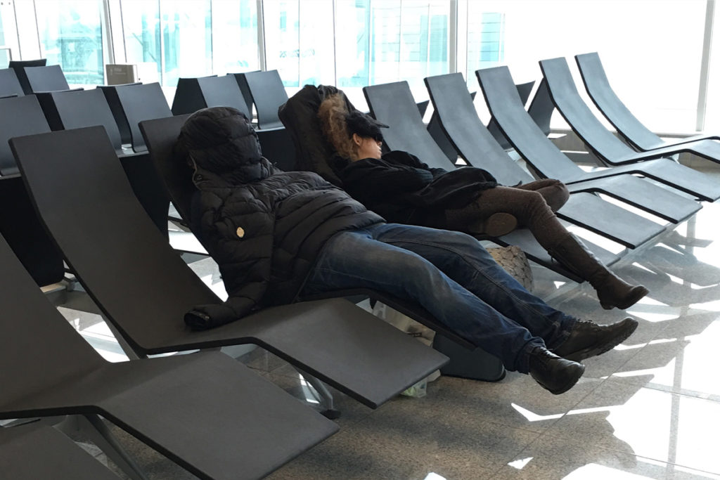 Sleeping in Munich Airport