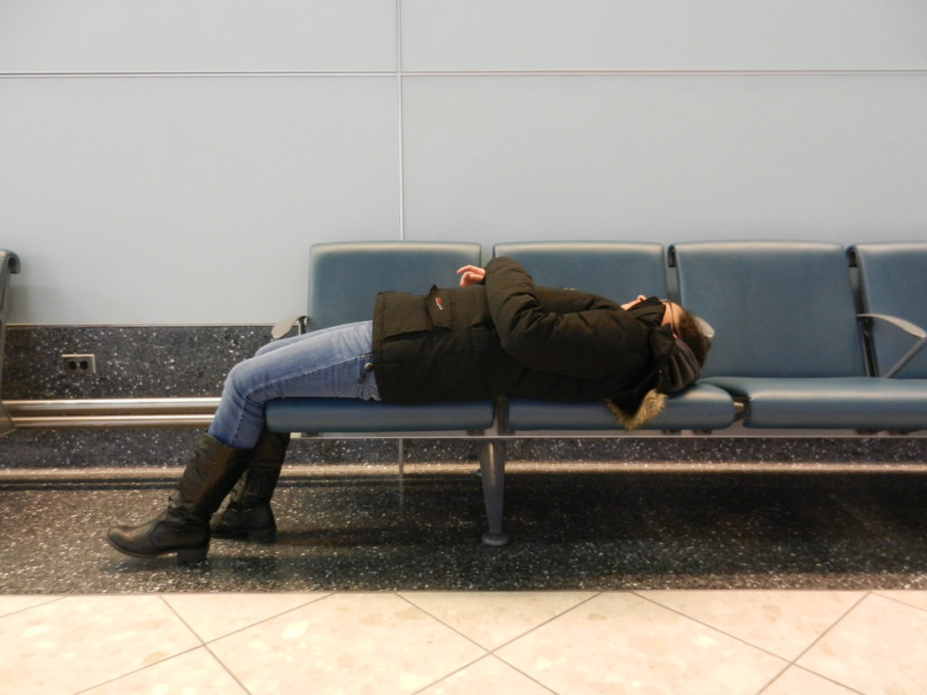 Sleeping in Newark Airport