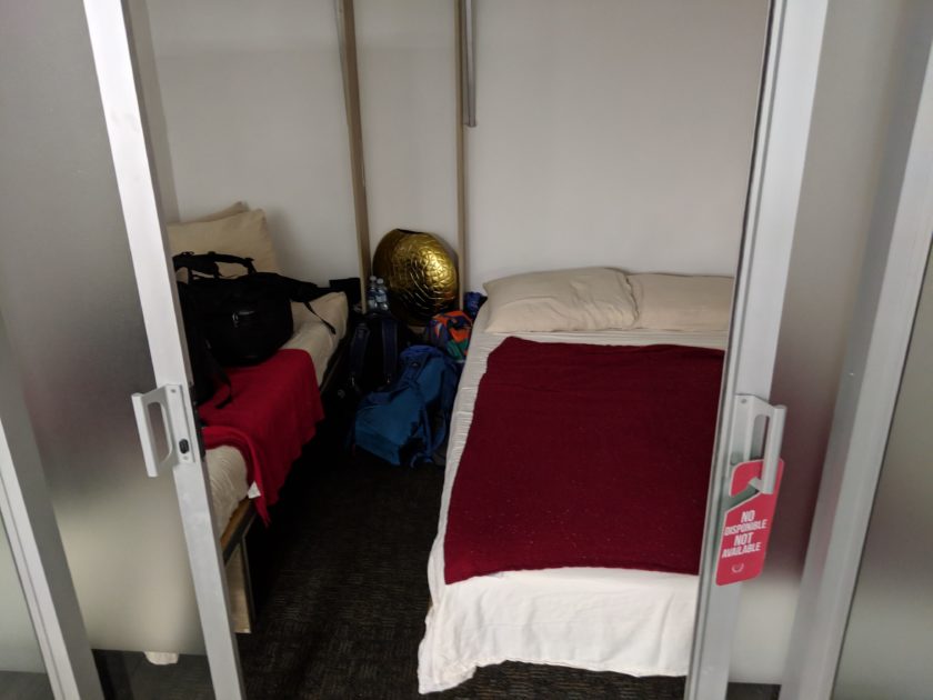 Sleeping in Salvador Airport