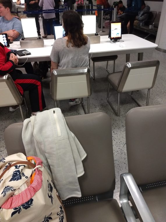 Newark Airport Photos Sleeping in Airports