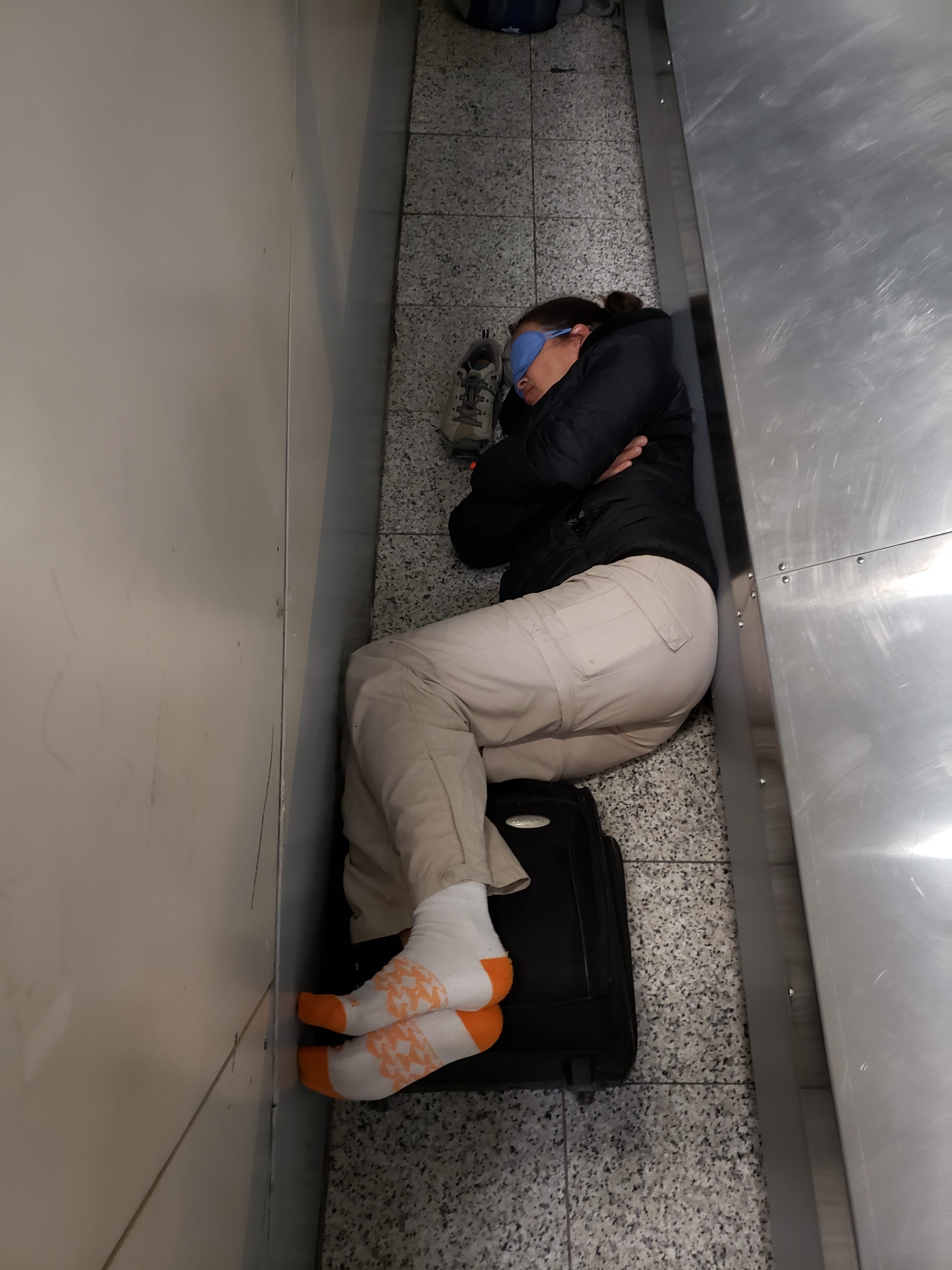 Sleeping in New York City LaGuardia Airport Sleeping in Airports