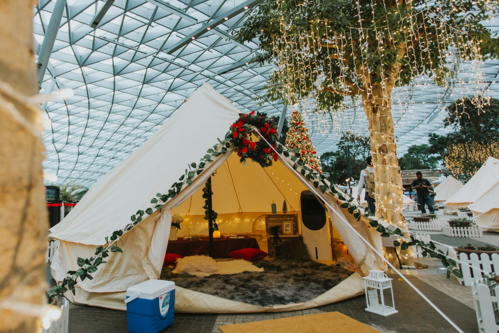 singapore changi airport glamping