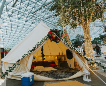 singapore changi airport glamping