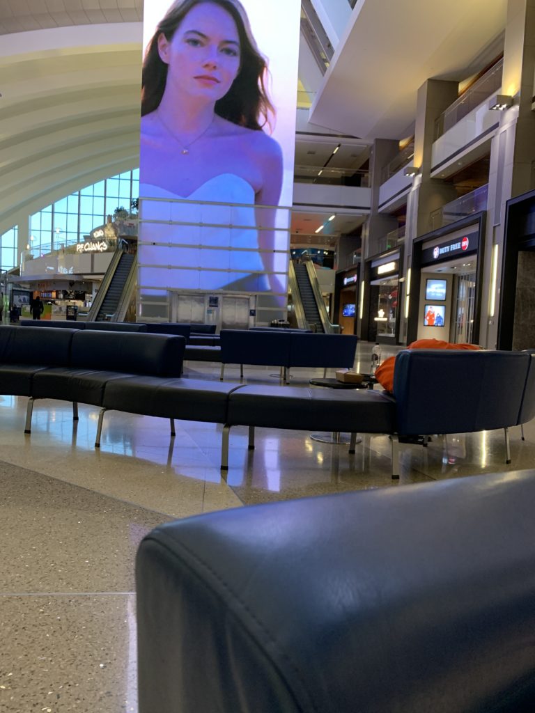 los angeles airport sleeping