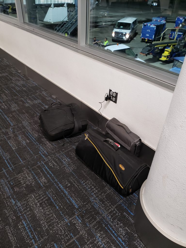 Charlotte Airport mobile charging