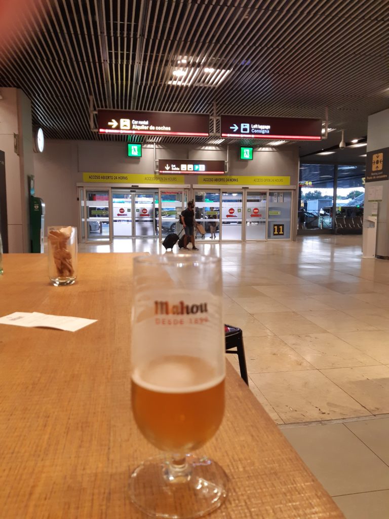 Madrid Barajas Airport beer