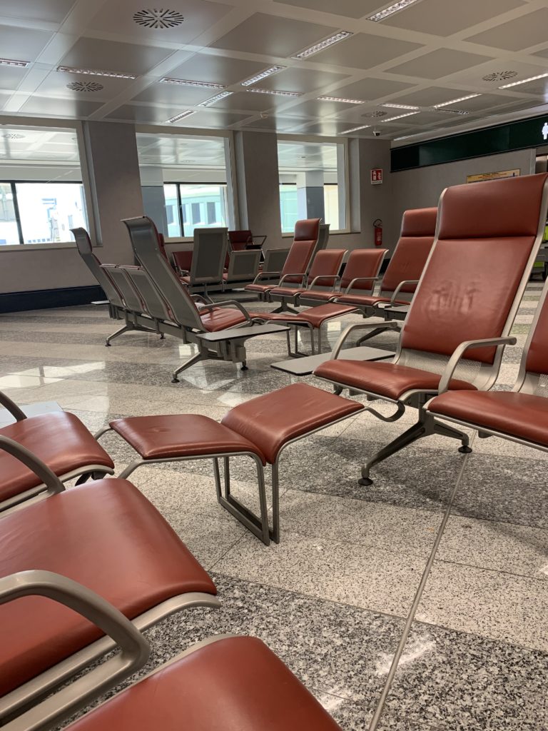 Milan Malpensa Airport seating