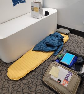 sleeping in San Francisco Airport