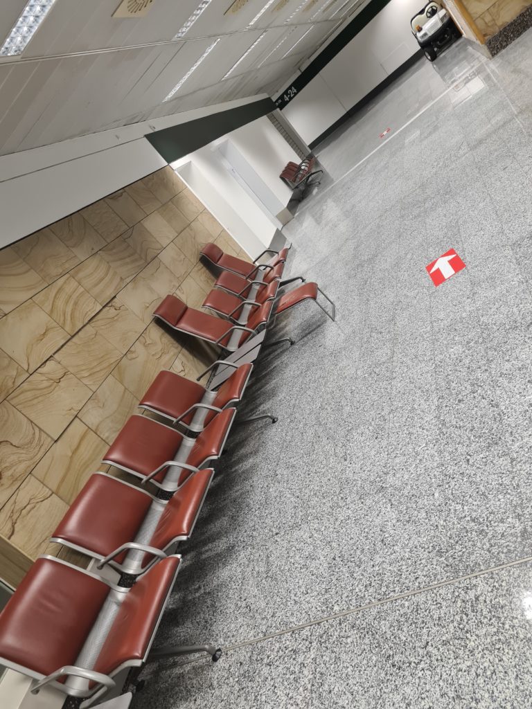 Milan Malpensa Airport seating