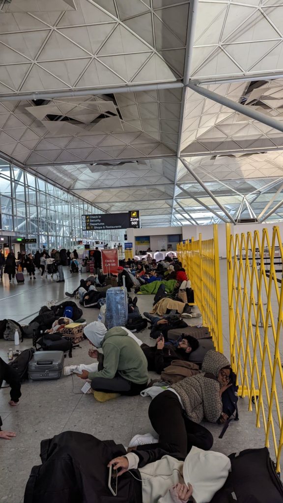 London Stansted Airport airport sleepers