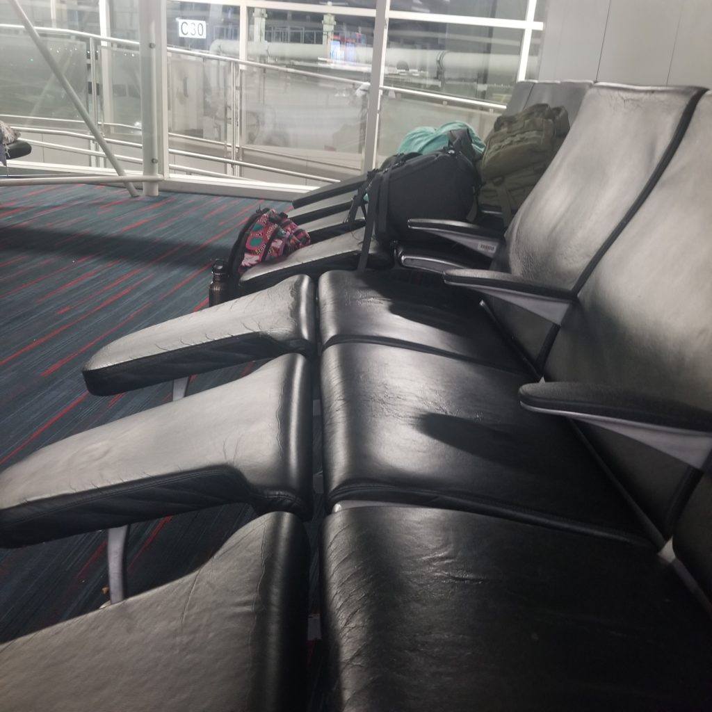 sleeping in Dallas - Fort Worth Airport
