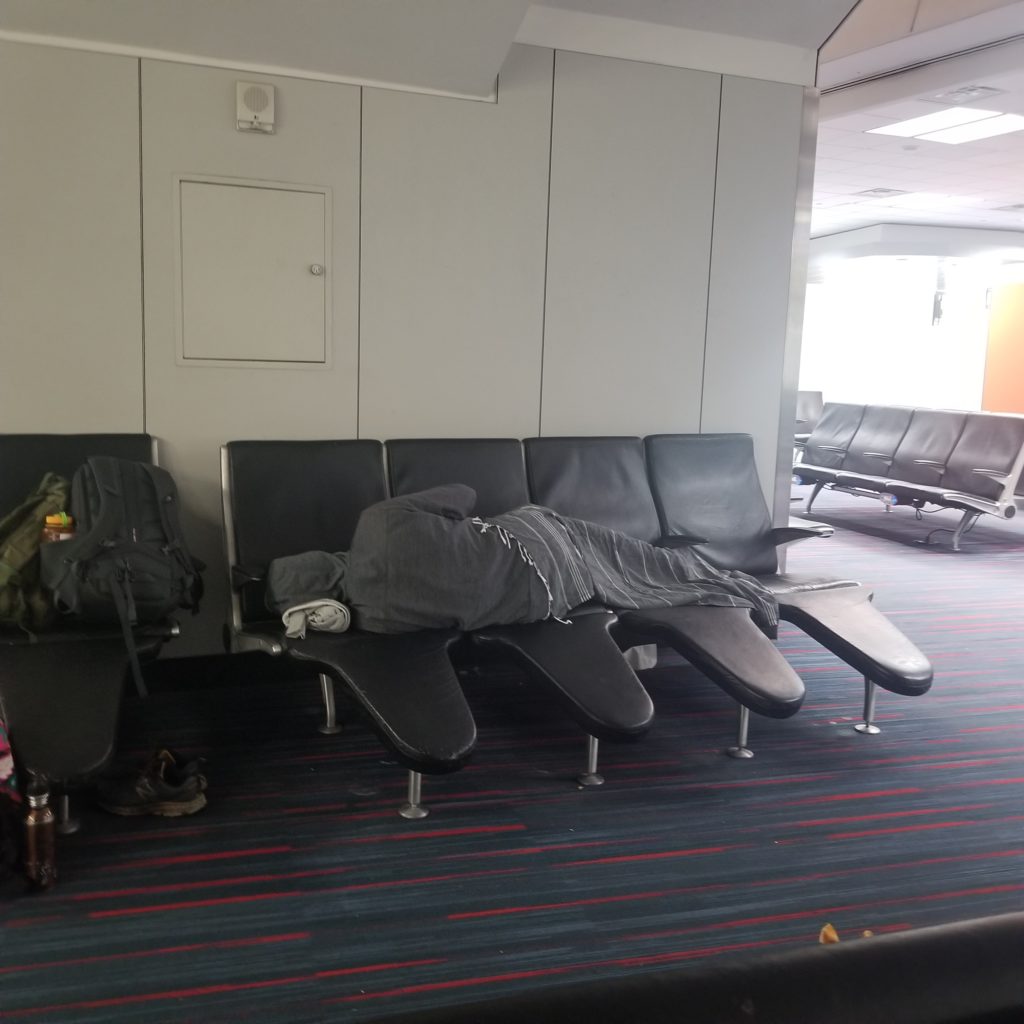 Dallas - Fort Worth Airport sleeping