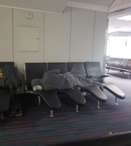Dallas - Fort Worth Airport sleeping