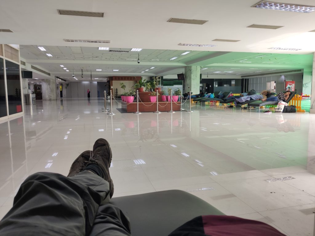 Chennai airport sleep chairs