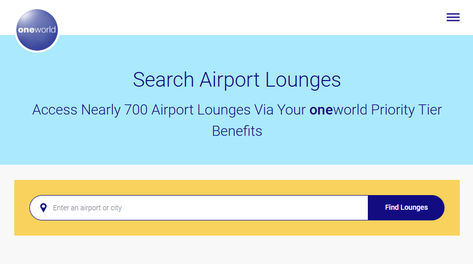 oneworld airport lounges